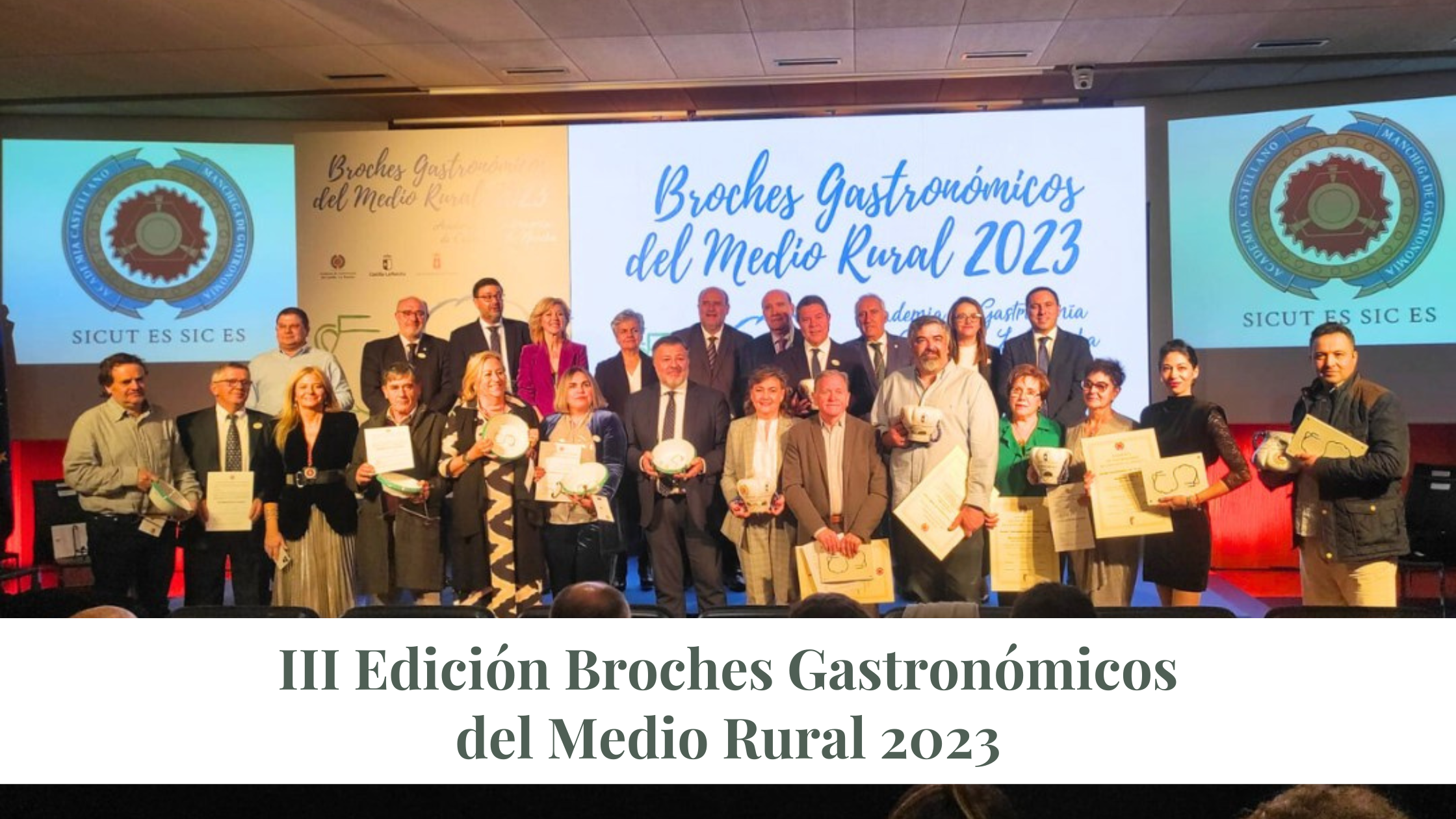 Portada de los premiados en los Broches Gastronómicos.