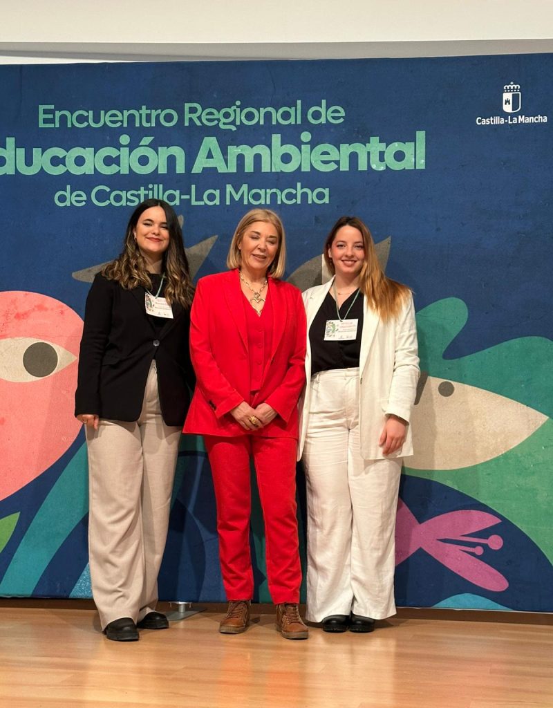 Equipo de MasImagen en el photocall del Encuentro de Educación Ambiental.